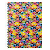 Sesame Street Character Facter Pattern Notitieboek (Voorkant)