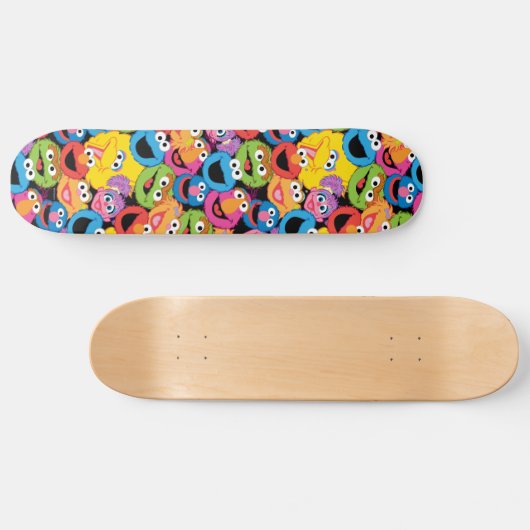 Sesame Street Character Facter Pattern Persoonlijk Skateboard (Horizontaal)