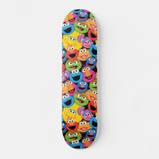 Sesame Street Character Facter Pattern Persoonlijk Skateboard (Voorkant)