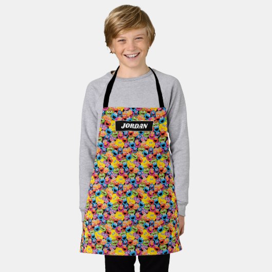 Sesame Street Character Facter Pattern Schort (Gedragen)