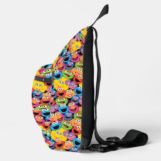 Sesame Street Character Facter Pattern Sling Bag (Rechts)