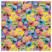 Sesame Street Character Facter Pattern Stof (Swatch)