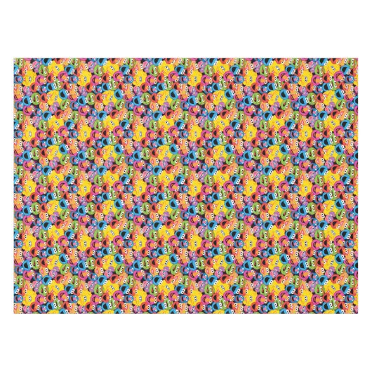 Sesame Street Character Facter Pattern Tafelkleed (Voorkant (Horizontaal))