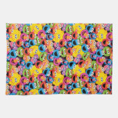 Sesame Street Character Facter Pattern Theedoek (Horizontaal)