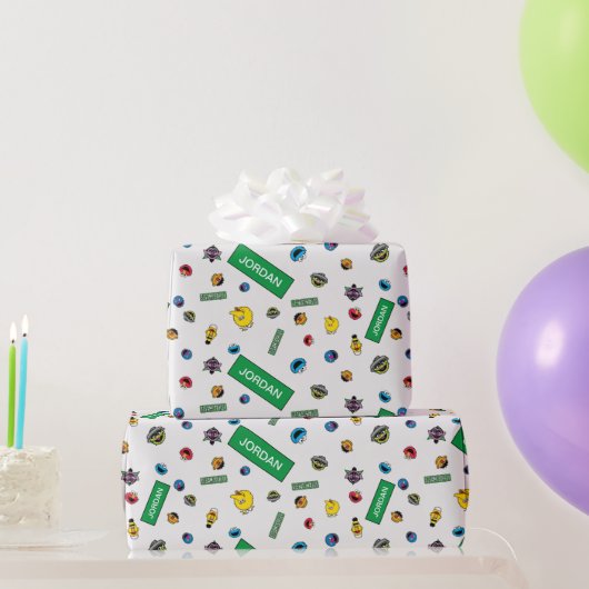 Sesame Street Character Pattern Cadeaupapier (Feestgeschenken)