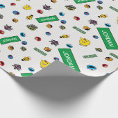 Sesame Street Character Pattern Cadeaupapier (Hoek)