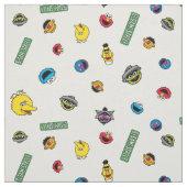 Sesame Street Character Pattern Stof (Swatch)