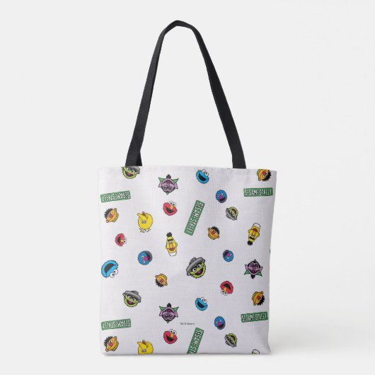 Sesame Street Character Pattern Tote Bag (Achterkant)