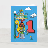 Sesame Street Characters Birthday Card Kaart (Voorkant)