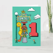 Sesame Street Characters Birthday Card Kaart (Voorkant)