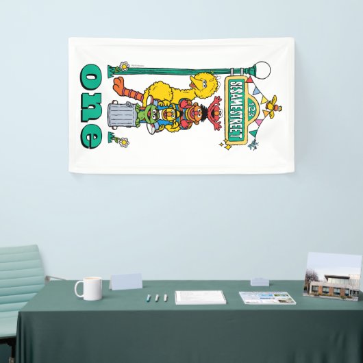 Sesame Street Characters First Birthday Banner (Beurs)