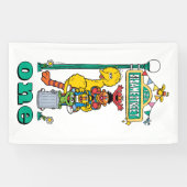 Sesame Street Characters First Birthday Banner (Horizontaal)