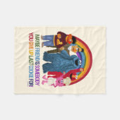 Sesame Street Characters | Friends Quote Fleece Deken (Voorkant (Horizontaal))