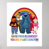 Sesame Street Characters | Friends Quote Poster (Voorkant)