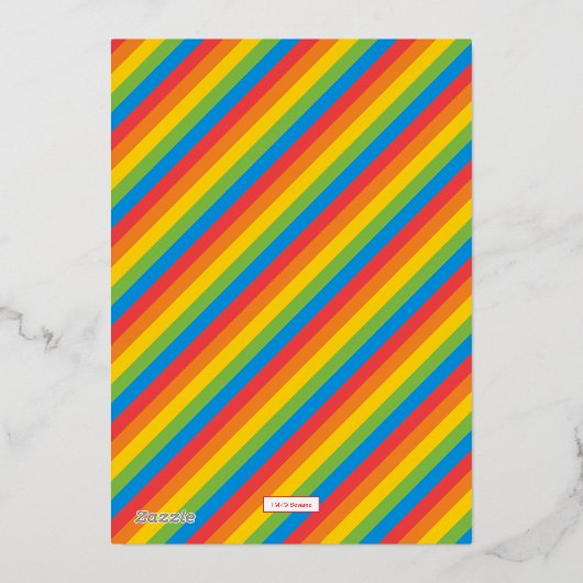 Sesame Street Characters & Street Sign Birthday Folie Uitnodiging (Achterkant)