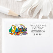 Sesame Street Characters & Street Sign Birthday La Etiket (Insitu)