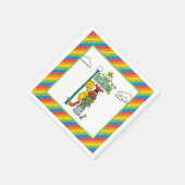 Sesame Street Characters & Street Sign Birthday Na Servet (Hoek)