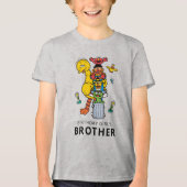 Sesame Street Characters & Street Sign Birthday Tr Tri-Blend Shirt (Voorkant)