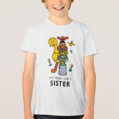 Sesame Street Characters & Street Sign Birthday Tr Tri-Blend Shirt (Voorkant)