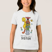 Sesame Street Characters & Street Sign Birthday Tr Tri-Blend Shirt (Voorkant)