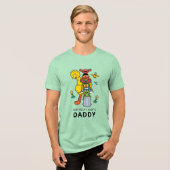Sesame Street Characters & Street Sign Birthday Tr Tri-Blend Shirt (Voorkant volledig)