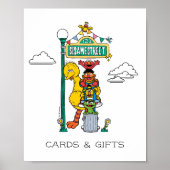 Sesame Street Characters & Street Sign Poster (Voorkant)