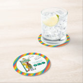 Sesame Street Characters & Street Sign Round Paper Ronde Kartonnen Onderzetter (Insitu)