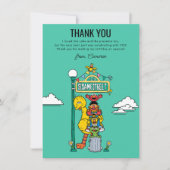 Sesame Street Characters & Street Sign Thank You C Bedankkaart (Voorkant)
