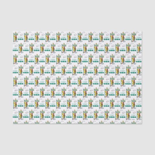 Sesame Street Characters & Street Sign Tissue Pape Tissuepapier (Voorkant)