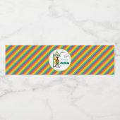 Sesame Street Characters & Street Sign Water Bottl Waterfles Etiket (Enkel label)