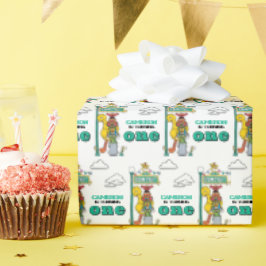 Sesame Street Characters & Street Sign Wrapping Pa Cadeaupapier