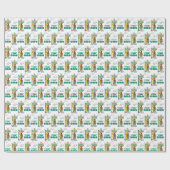 Sesame Street Characters & Street Sign Wrapping Pa Cadeaupapier (Vlak)