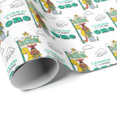 Sesame Street Characters & Street Sign Wrapping Pa Cadeaupapier (Rol Hoek)