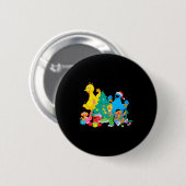 Sesame Street Christmas Pals  Ronde Button 5,7 Cm (Voorkant /achterkant)