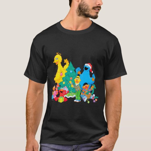 Sesame Street Christmas Pals  T-shirt (Voorkant)