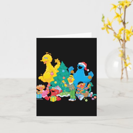 Sesame Street Christmas Pals T Shirt Kaart (Gele Bloem)