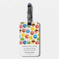 Sesame Street Circle Character Pattern