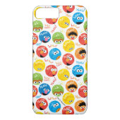 Sesame Street Circle Character Pattern Case-Mate iPhone Case (Achterkant)