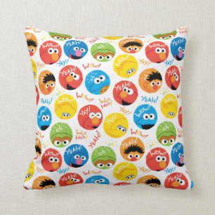 Sesame Street Circle Character Pattern Kussen
