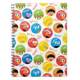 Sesame Street Circle Character Pattern Notitieboek