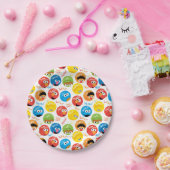 Sesame Street Circle Character Pattern Papieren Bordje (Feest)