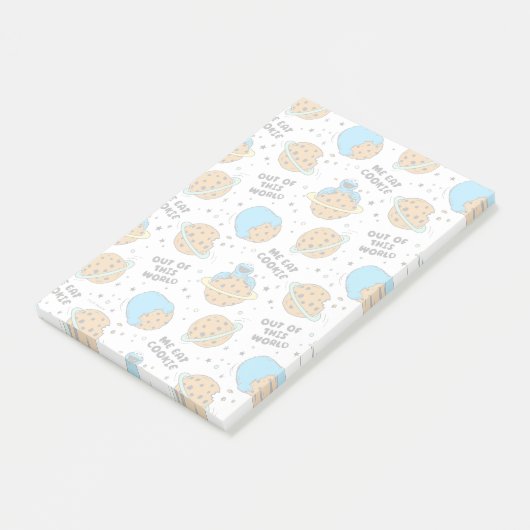 Sesame Street | Cookie Monster Buiten deze Wereld Post-it® Notes (Schuin)