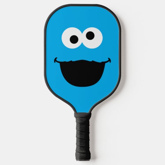 Sesame Street Cookie Monster Face Pickleball Paddle (Voorkant)