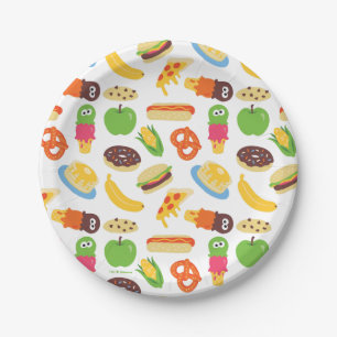 Sesame Street Cookie Monster Foodie Truck Papieren Bordje