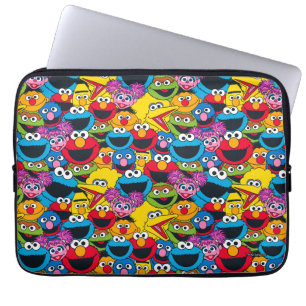 Sesame Street Crew-patroon Laptop Sleeve