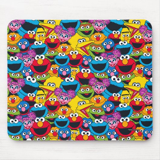 Sesame Street Crew Patroon Muismat (Voorkant)