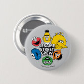 Sesame Street Crew Ronde Button 5,7 Cm (Voorkant /achterkant)