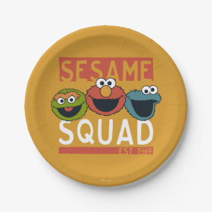 Sesame Street - de Ploeg van de Sesam Papieren Bordje