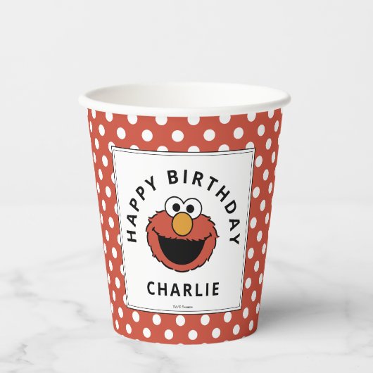 Sesame Street | Elmo Birthday Paper Cups Papieren Bekers (Voorkant)