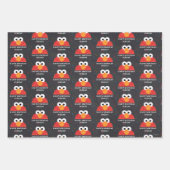 Sesame Street Elmo Chalkboard Birthday Inpakpapier Vel (Voorkant)
